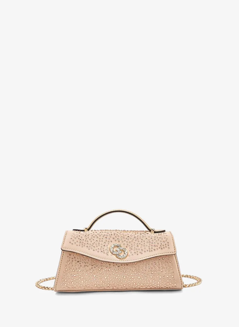 سيليست Diamante Embellished Satchel Bag With Chain Strap Ramadan Collections