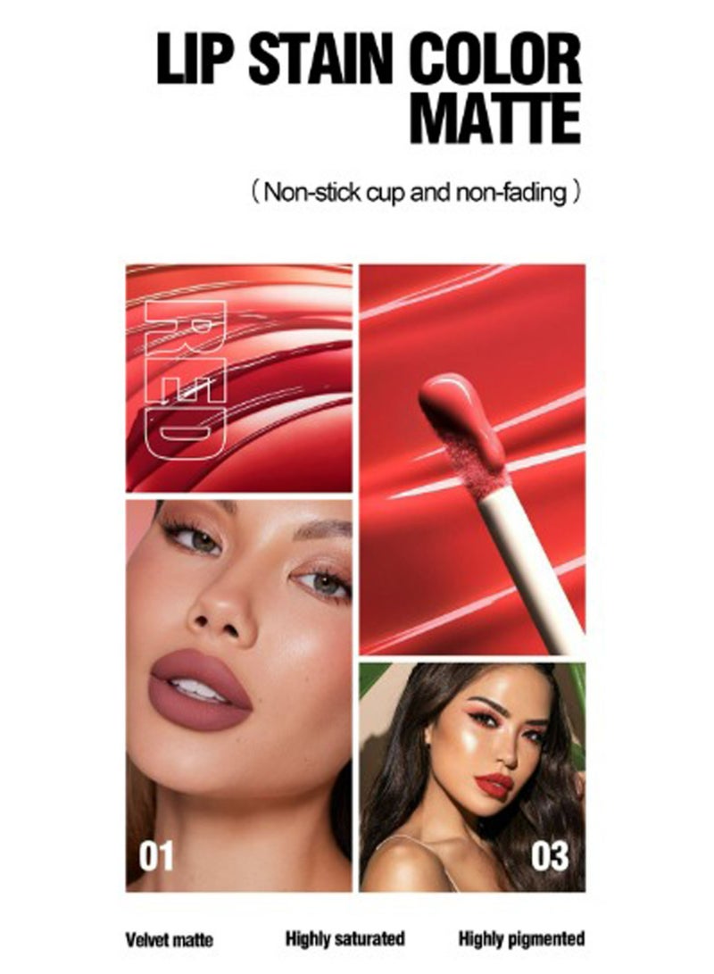Handaiyan Lipstick Matte Liquid Lipsticks Makeup For Women Velvet Long Lasting Waterproof Highly Pigmented Colour Quick-Drying, Smudge-Proof, Nourishes, Conditions,Ultra Soft Moisturizes - Image 2