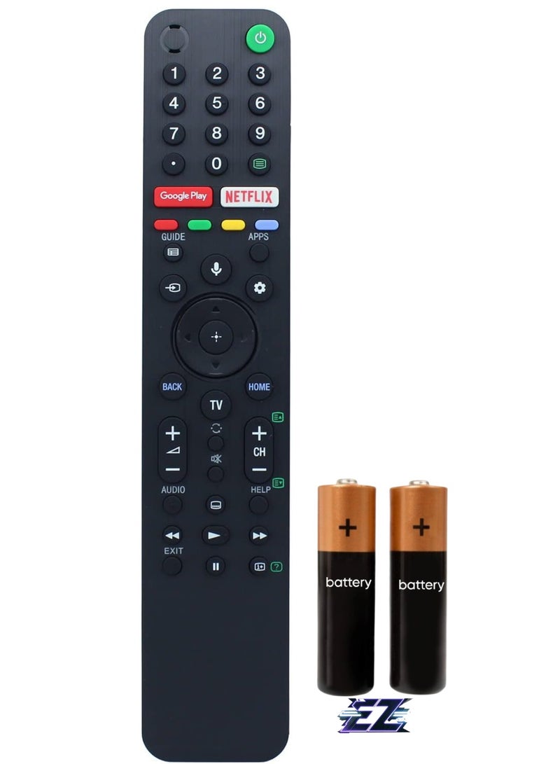 ELTRAZONE RMF-TX500P Replacement Voice Remote Control for Sony TV KD-43X7400H KD-55X7400H KD-65X7400H KD-43X7500H KD-49X7500H KD-55X7500H KD-85X8500G KD-75X8500G 500G D-65X8577G KD-65X8500G KD-55X8577G with battery - Image 1