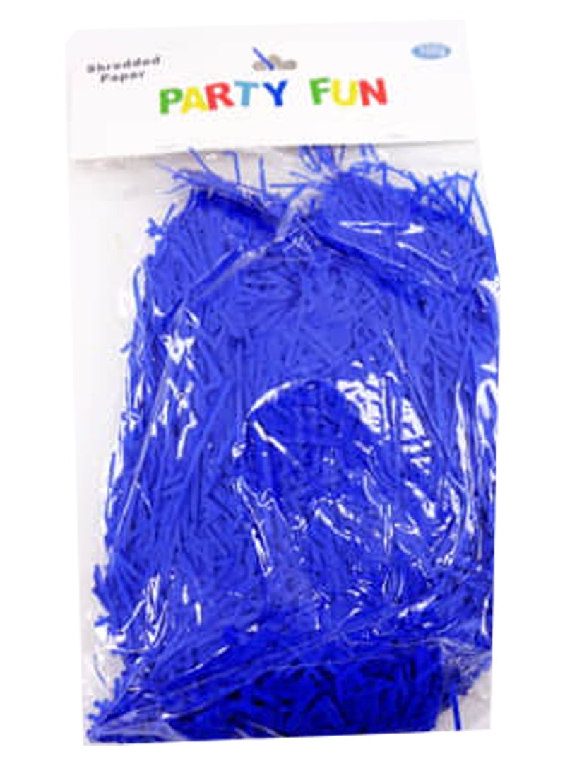 PARTY FUN Shredded Paper 100Grm/Bag  Royel Blue Color - Image 2
