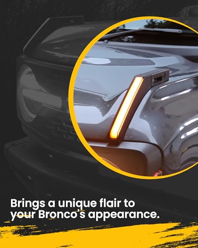 Broaddict Trail Sight Lights fit for Ford Bronco 2021 2022 2023 2024 2025 Turn Signal Lights - Image 3