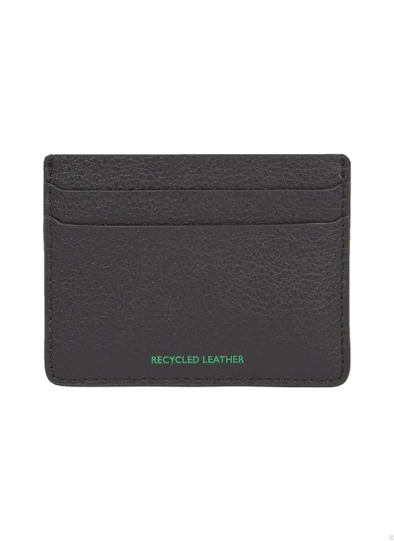 TOMMY JEANS Men's Heritage Credit Card Holder - Leather, Black