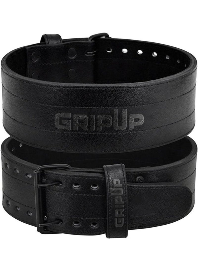 rayihni Powerlifting Belt 10mm Thick Genuine Leather 4” Heavy Weight lifting Gym Belt Back Support Strength Training Squats Workouts Fitness Weightlifting Bodybuilding Deadlifts Men Women - Image 1