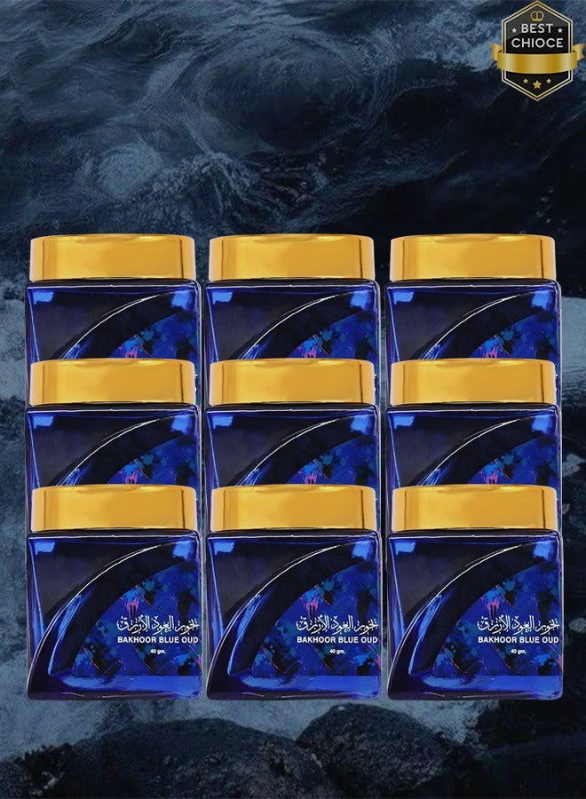 بخور 9 قطع بخور العود الأزرق 40 جرام - Image 1
