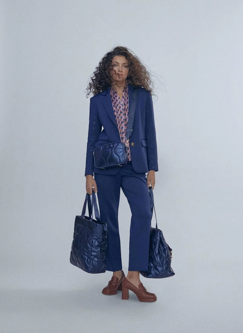 Lola Casademunt Blazer with rhinestone sleeve detail