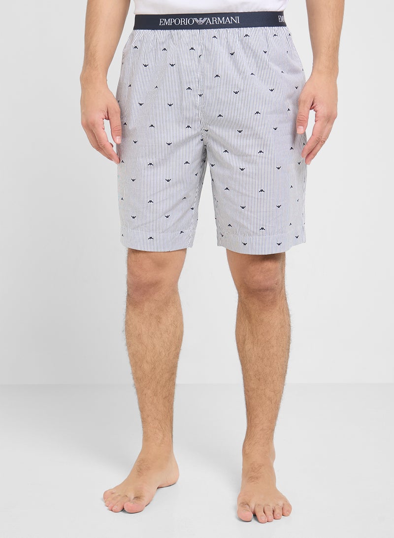 EMPORIO ARMANI Bermuda Logo Band Shorts  - Image 1