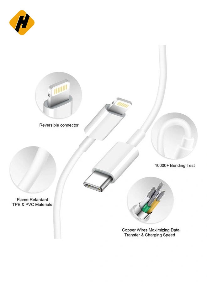 HuHa - 3-Pack USB-C iPhone Fast Charger Lightning Cable - Image 1