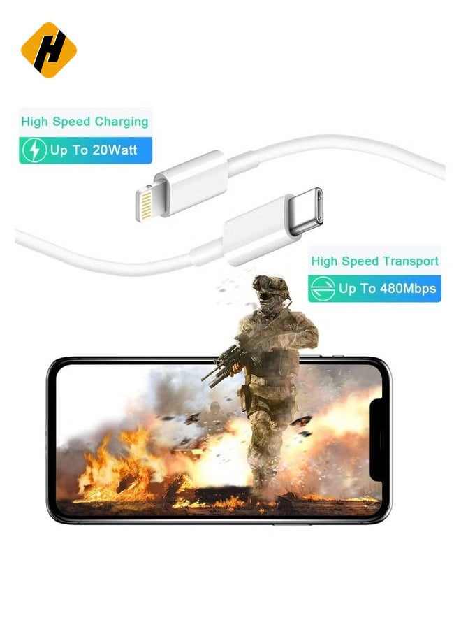 HuHa - 3-Pack USB-C iPhone Fast Charger Lightning Cable - Image 1