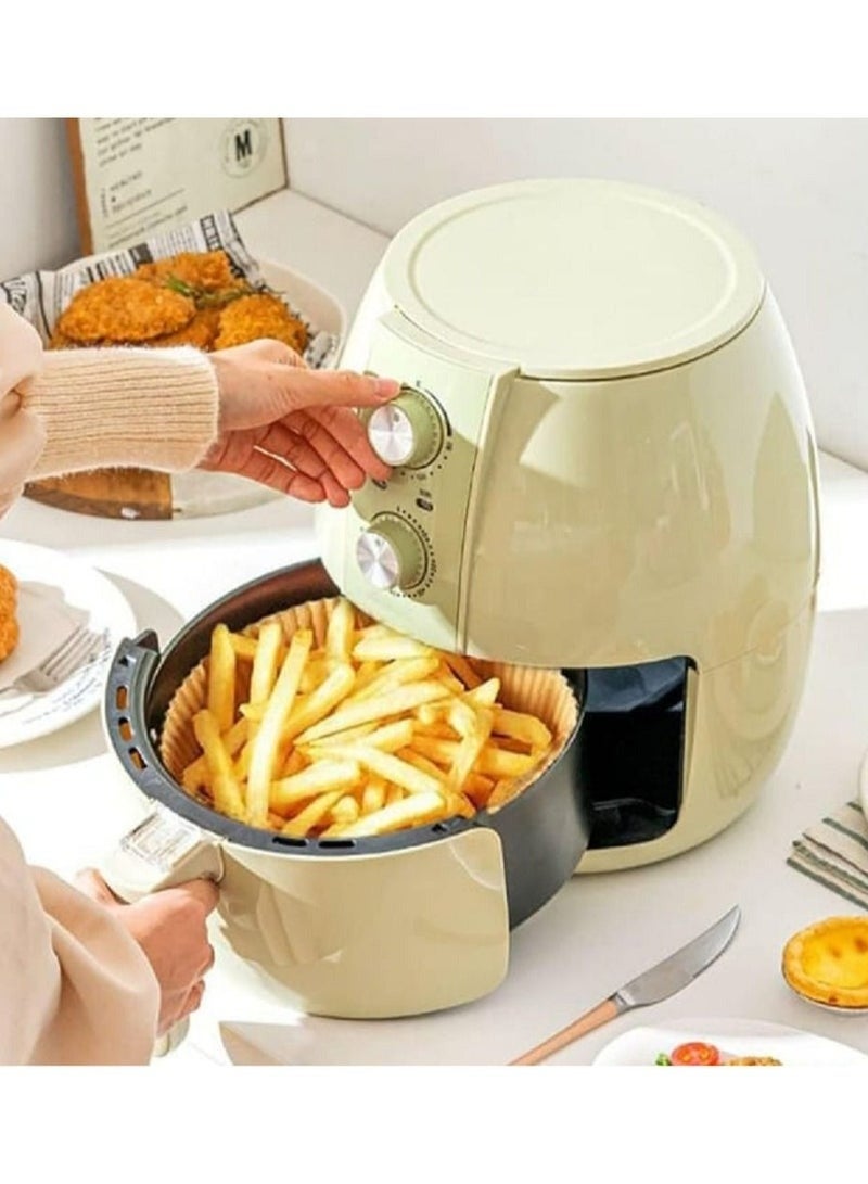 100pcs Disposable Square Air Fryer Liners 20cm XXL – Waterproof, Non-Stick Food Safe Parchment Paper for 5-6L Air Fryer, Oven, Steaming, Roasting, Microwave – Easy Cleaning, Protects Air Fryer, Large Size for Crispy Cooking - Image 4