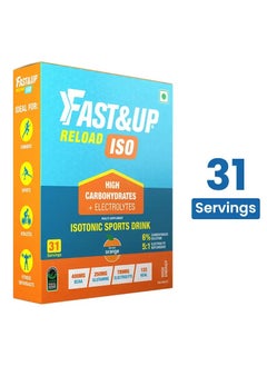 FAST&UP Reload Iso  Isotonic Electrolytes (Pack Of 31) 32 Grams Each Orange  - Image 1