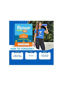 FAST&UP Reload Iso  Isotonic Electrolytes (Pack Of 31) 32 Grams Each Orange  - Image 2