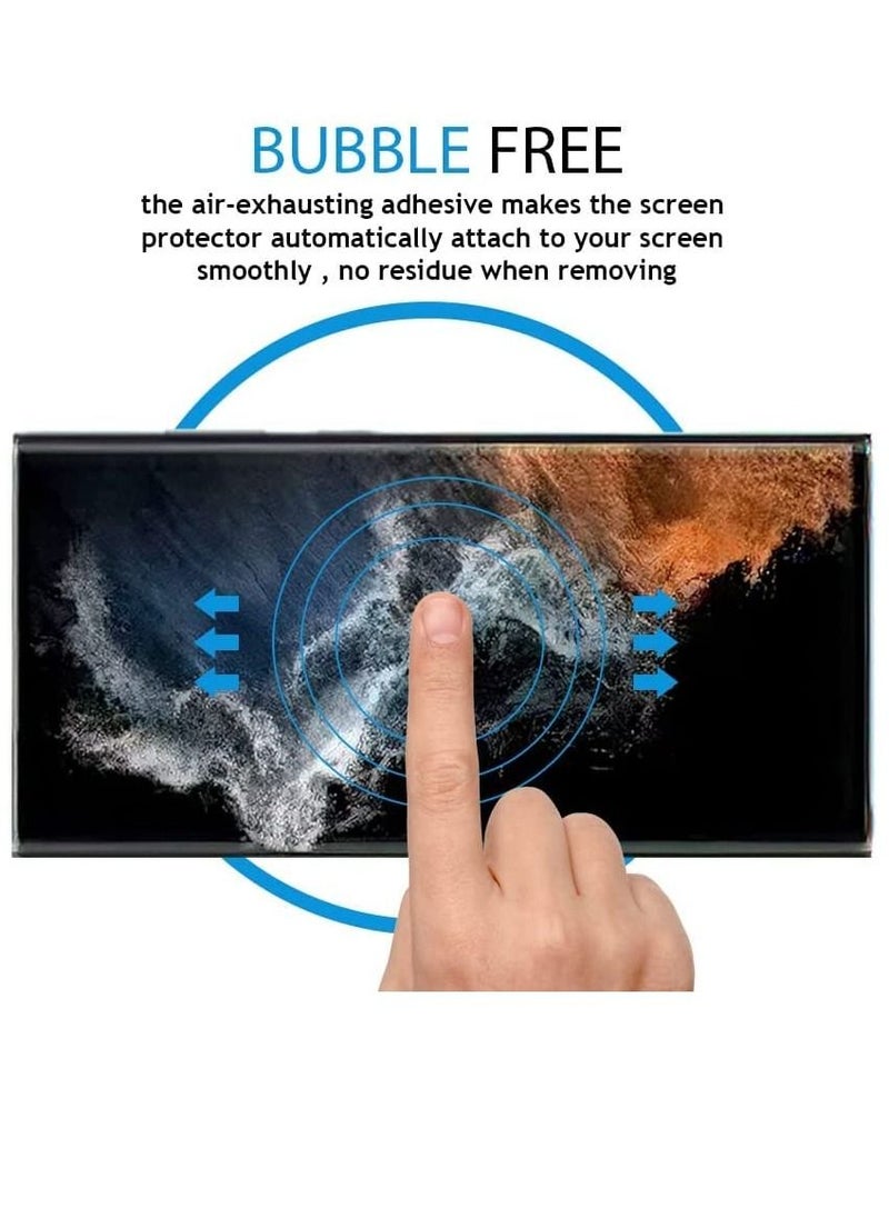 BORTONY Galaxy S22 Ultra Screen Protector [1+1 Pack] Camera Lens Protector, Fingerprint Unlock Support, HD Tempered Glass, Touch Sensitive, Anti Scratch, for Samsung S22 Ultra 5G Glass  - Image 5
