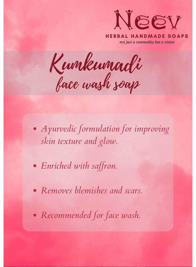 Neev Herbal Handmade Soaps Kumkumadi Soap (100Gm) Set Of 2 - Image 5