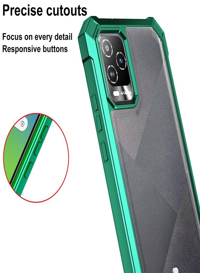 Ailiber Case for BLU View 5 Pro, BLU View5 Pro Phone Case with Screen Protector, Dual Layer Shockproof Bumper, Clear Transparent Anti Yellowing, Military Grade Drop Protection Cover-Green - Image 5