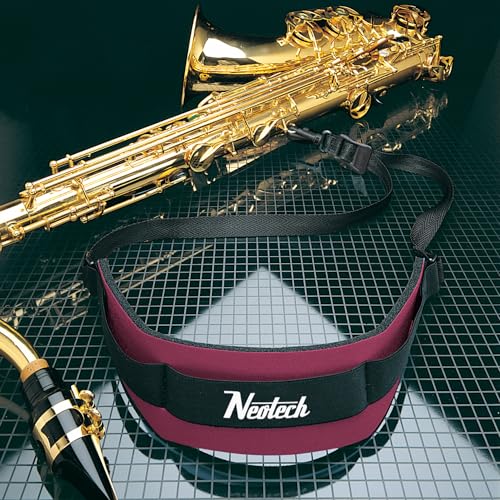 Neo Tech Neotech Saxophone Swivel Hook Neck Strap Soft Sax Padded for Alto Tenor Baritone Soprano – (Regular, Wine) - Made in USA - Image 2