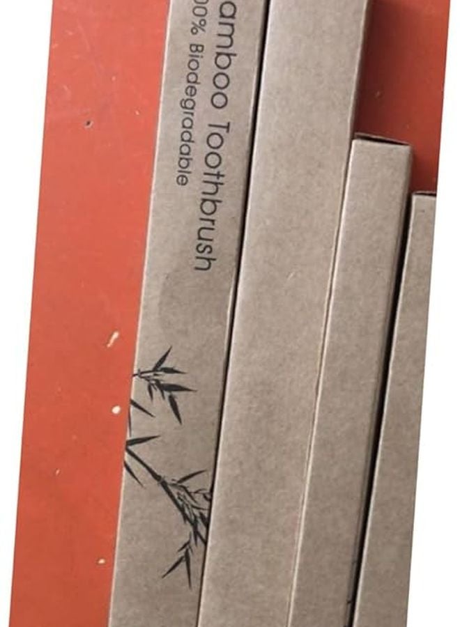 Organic Bamboo Toothbrush For Adults With Soft Bristles Sensitive Teeth Travel Home Use - Image 4