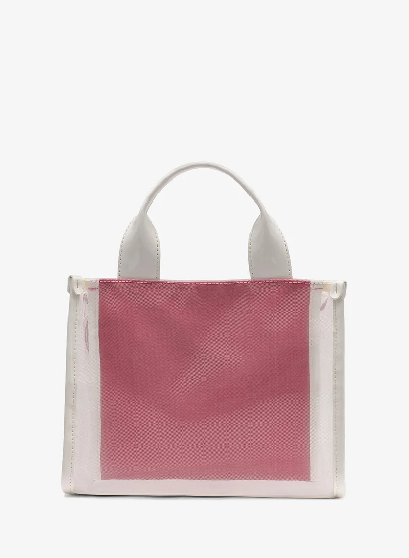 DKNY MARSHMELLOW/HOT PINK Hadlee Small Tote for Women | Best Price UAE