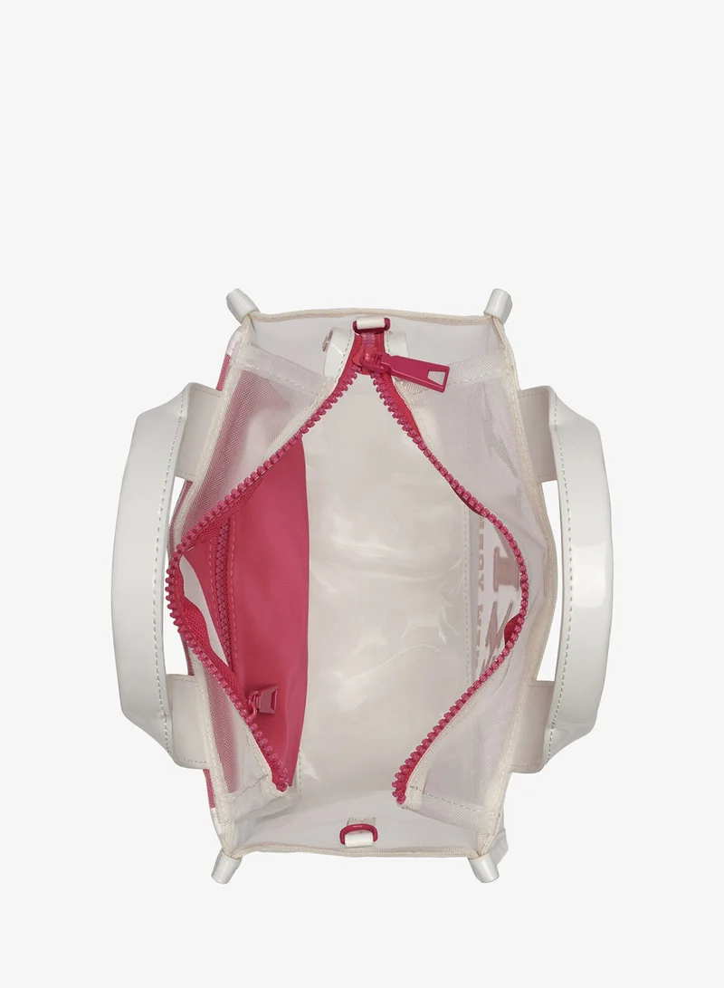 DKNY MARSHMELLOW/HOT PINK Hadlee Small Tote for Women | Best Price UAE