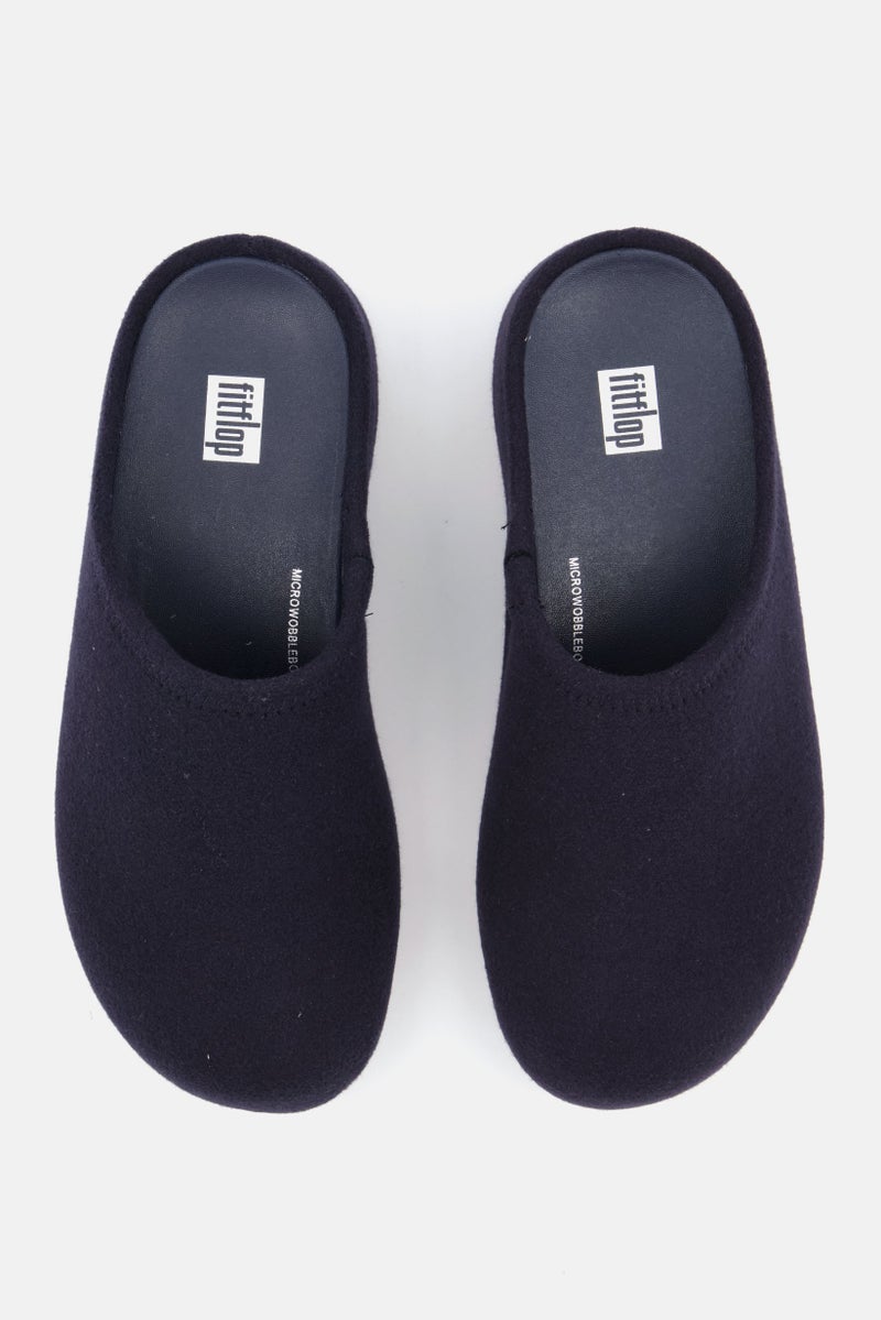 FitFlop صندل نسائي من Shuv Felt سهل الارتداء، أزرق داكن - Image 3