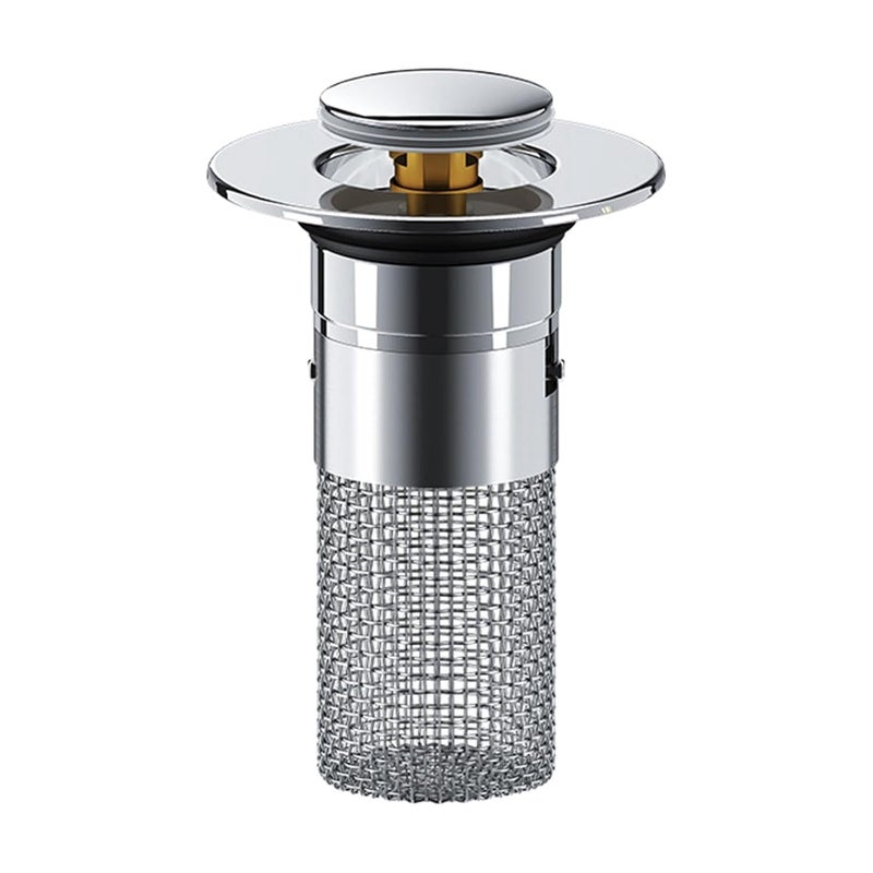 Yopple Yopple Universal Bathroom Sink Stopper Hair Catcher PopUp Sink Drain Filter with Removable Stainless Steel Basket AntiClog Sink Strainer for Kitchen Bathroom Sink Drain  - Image 1