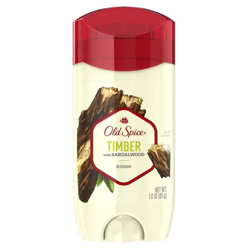 Old Spice Aluminum Free Deodorant for Men, Timber with Sandalwood Scent, 3 oz, (Pack of 3) - Image 1
