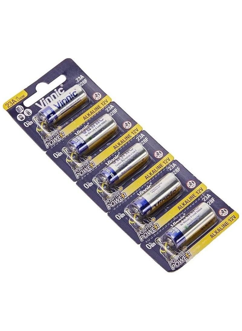 5-Pieces Vinnic 23A Positive Power (L1028F) 12V Alkaline Batteries - pzsku/ZC021FAC4739F98120A20Z/45/_/1732105508/b0b8cc51-40e6-401f-a953-777457e3d759