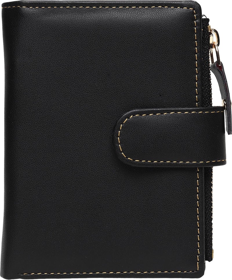 SAMTROH Small Women's Wallet -PU Leather Multi Wallets | Credit Card Holder | Coin Purse Zipper -Small Secure Card Case/Gift Wallet for Women and Girls (Black) - Image 4