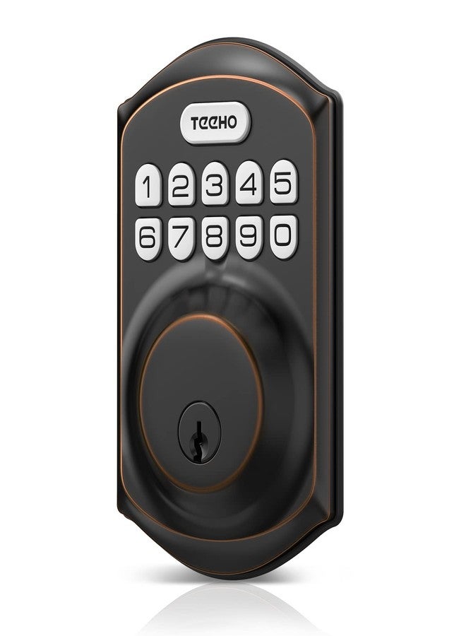 TEEHO TE001 Keyless Entry Door Lock with Keypad - Smart Deadbolt Lock for Front Door with 2 Keys - Auto Lock - Easy Installation - Oil-Rubbed Bronze - Image 1