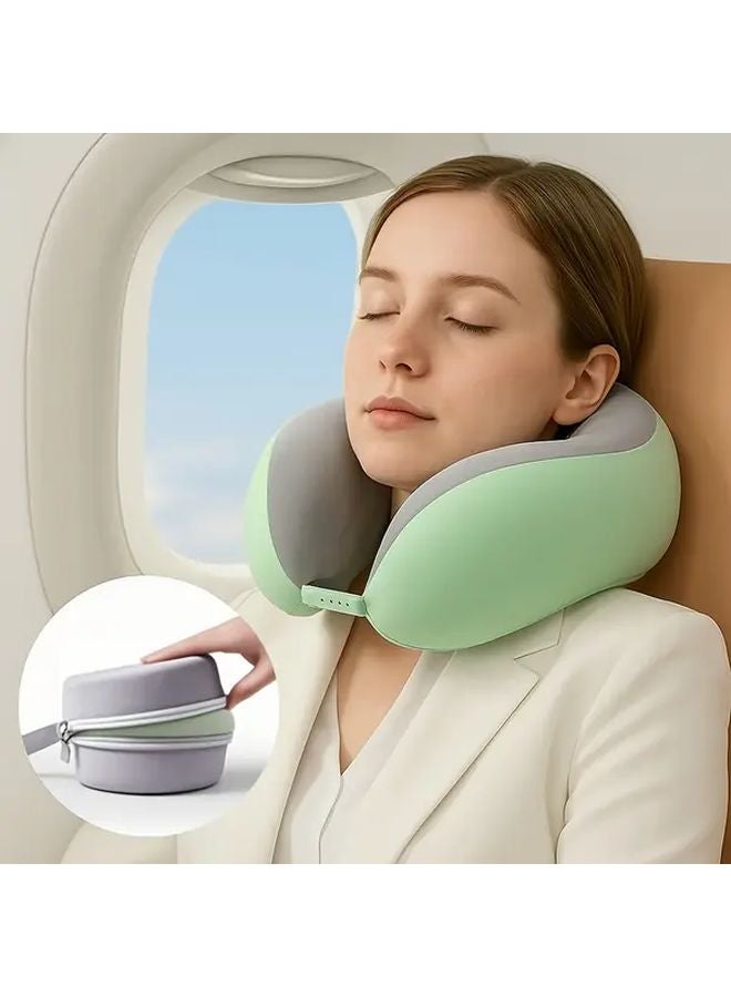 Ergonomic U Shaped Memory Foam Travel Neck Pillow Fruit Green Color Matching - Image 2