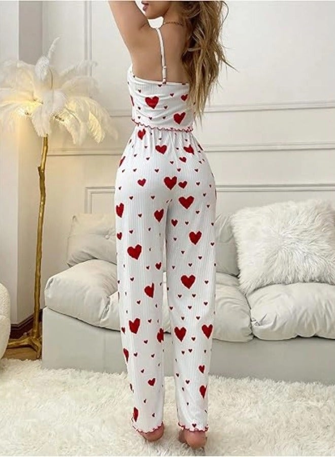 شيبشيب مجموعة بيجامة نسائية ناعمة للنوم - طقم لانجري من قطعتين ببنطال طويل - Image 5