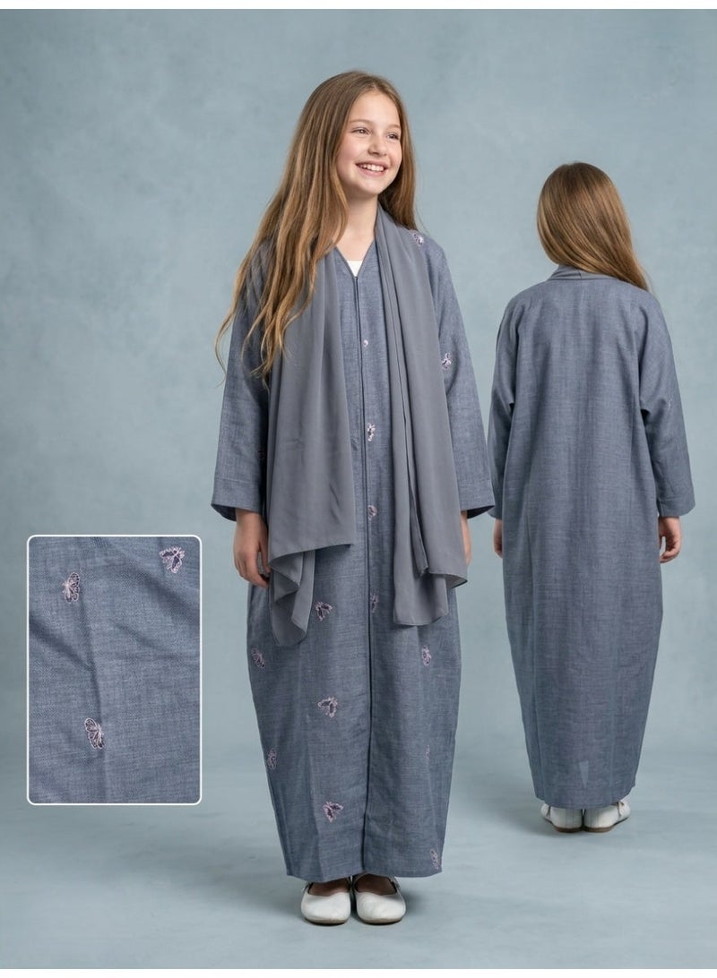 BHNS Abayas for school and teenage girls | Abayas for young and teen girls | Colorful and stylish abayas for teens | Petite size abayas for short girls | Abayas for school, middle, high school, and university | Elegant and trendy abayas | Khaleeji bisht abaya trend | Abayas for teens suitable for all occasions and school - Image 2