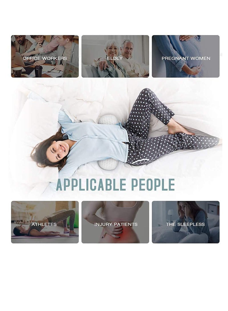 وسادة دعم قطني ثلاثية الأبعاد قابلة للتعديل للنوم، تخفيف آلام أسفل الظهر، دعم العصب الوركي، مثالية لنوّام الجنب وراحة الحمل - Image 4