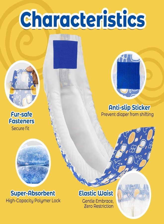 Pet Soft Dog Diapers Male,50 Ct Disposable Male Dog Wraps, Super Absorbent Doggie Belly Band with Wetness Indicator, Leak-Proof Puppy Pampers for Puppy Training, Incontinence, XS - Image 2