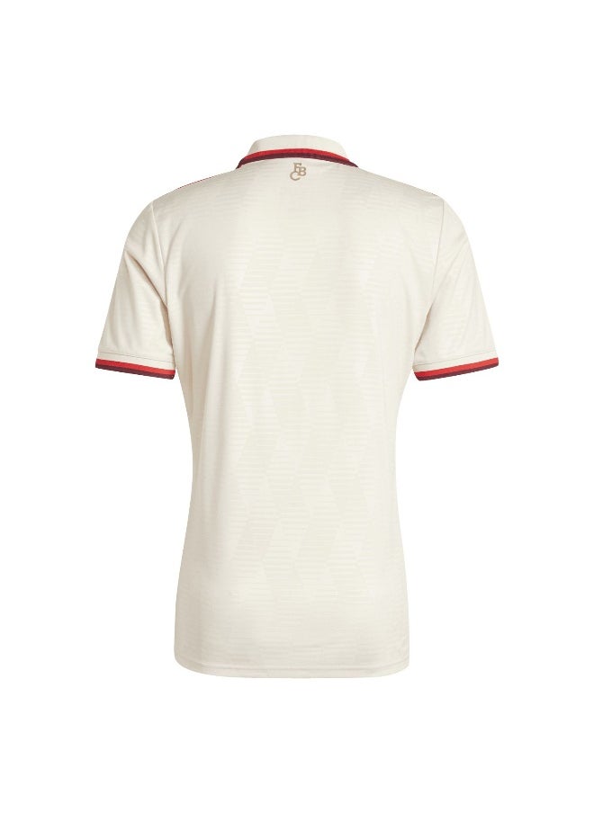Adidas Adidas Fcb 3 Jsy Beige Football Jerseys For Men Xs  - Image 3