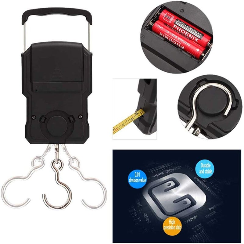 Portable Digital Luggage Scale 75kg/165lb with Tape Measure - Image 5