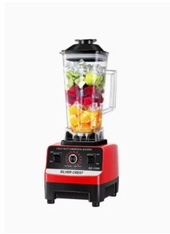 Food Processor Blender Blender 4500W Powerful Motor Household 2 in 1 Blender Silver 2L Multifunctional Chopper