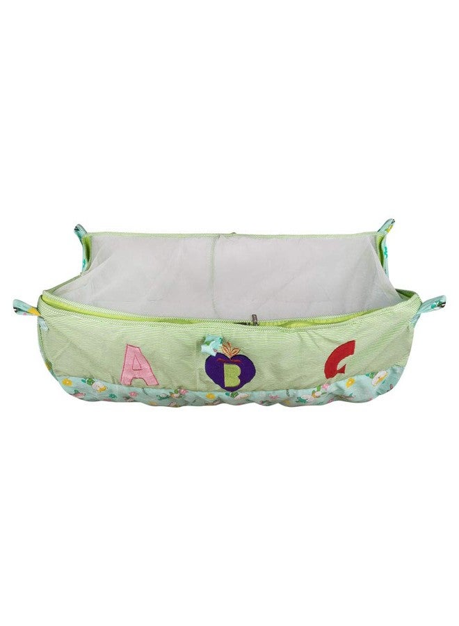 Dazzlia Newborn Baby Swing Cloth for Jula, Green with ABC Design, Padded Baby Seat - Image 3