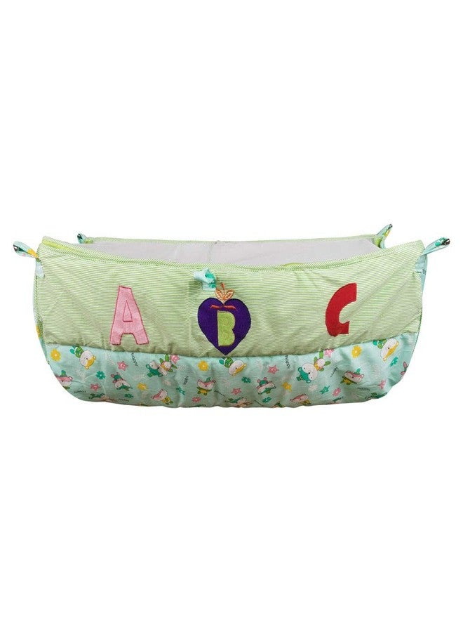 Dazzlia Newborn Baby Swing Cloth for Jula, Green with ABC Design, Padded Baby Seat - Image 2