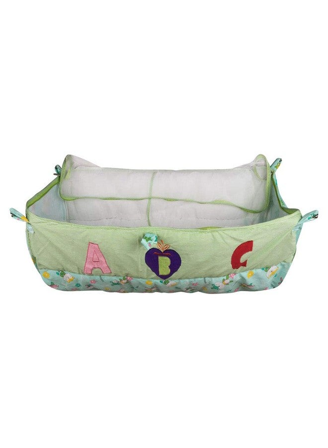 Dazzlia Newborn Baby Swing Cloth for Jula, Green with ABC Design, Padded Baby Seat - Image 1