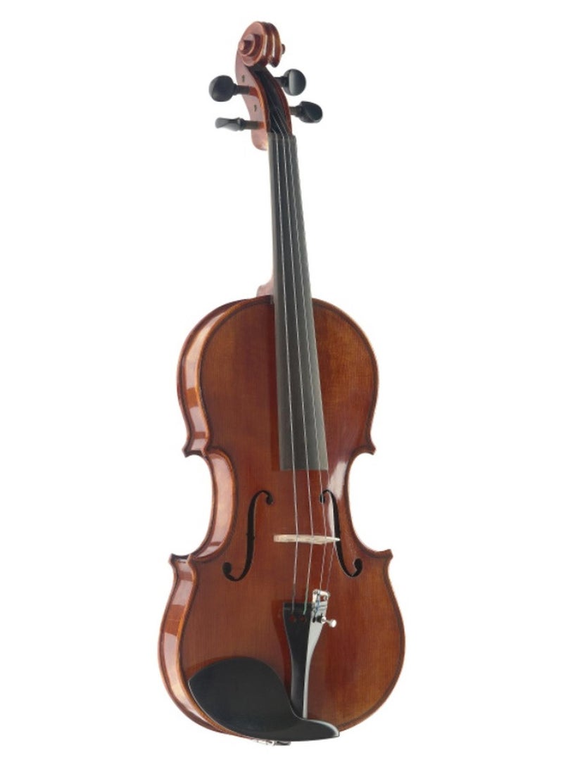 Stagg VN-4/4 HG Hand Crafted Varnished Premium Solid Maple Violin with Solid Spruce Top and Ebony Fingerboard - Image 1