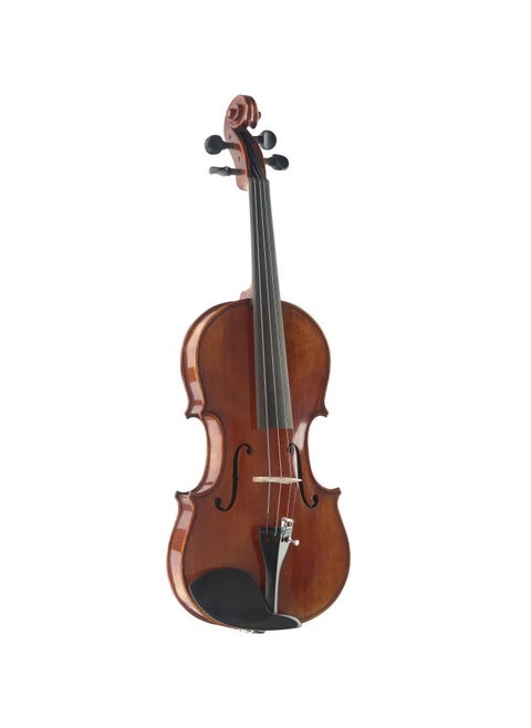 Stagg VN-4/4 HG Hand Crafted Varnished Premium Solid Maple Violin with Solid Spruce Top and Ebony Fingerboard