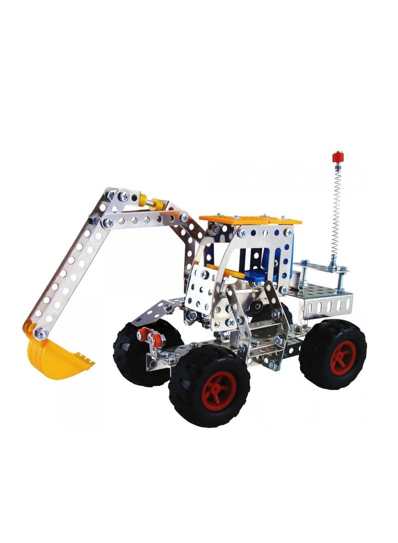 MUMS PLANET DIY 3D Metal Excavator Stainless Steel Construction Toys Puzzle for Kids Puzzle Toy-Movement games - Montessori games - Educational games -Construction toy - Building kit - Excavator toy_ Gift for children, children's entertainment game  - Image 2