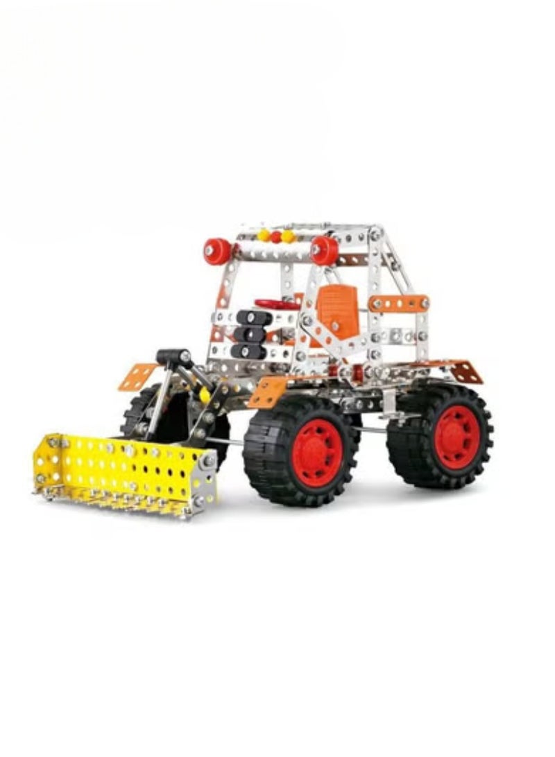 MUMS PLANET DIY 3D Metal Excavator Stainless Steel Construction Toys Puzzle for Kids Puzzle Toy-Movement games - Montessori games - Educational games -Construction toy - Building kit - Excavator toy_ Gift for children, children's entertainment game  - Image 1