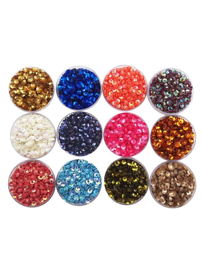 إيشوبي سيتارا ترتر مقاس 4 مم من إي شوب، علبة 5 جرام × 12 قطعة، لصنع المجوهرات والتطريز، مجموعة أدوات فنية وحرفية DIY - متعدد الألوان - Image 1