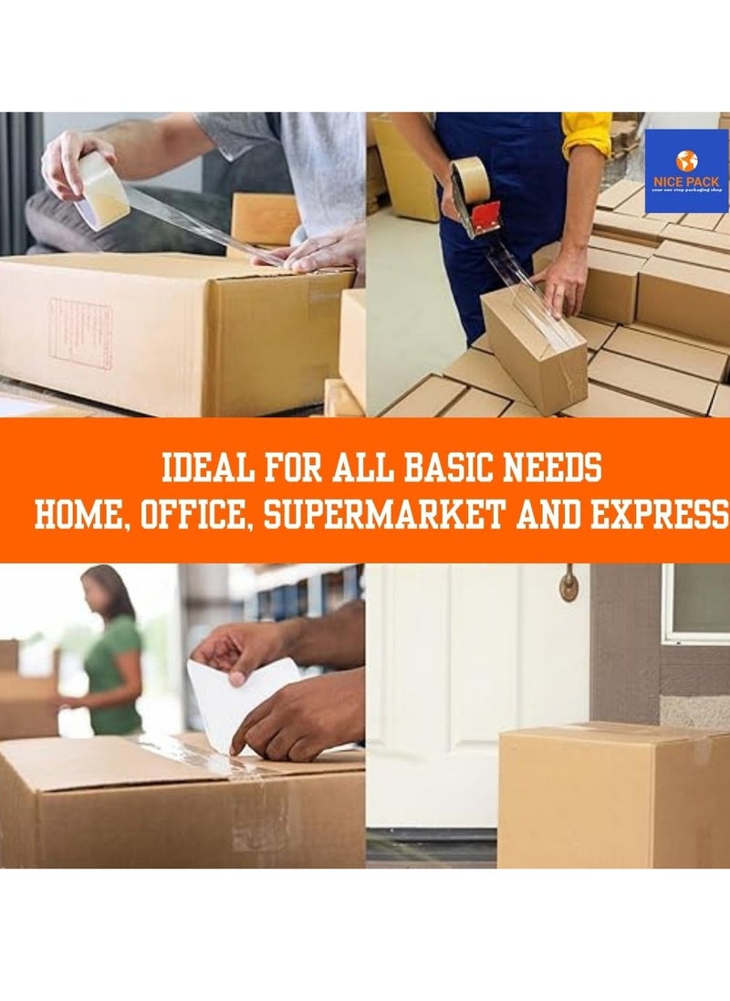 Nice Pack Clear packing tape 1 inch(24mm) 45 yards 72 rolls suitable for packing sealing moving and transportation  - Image 4