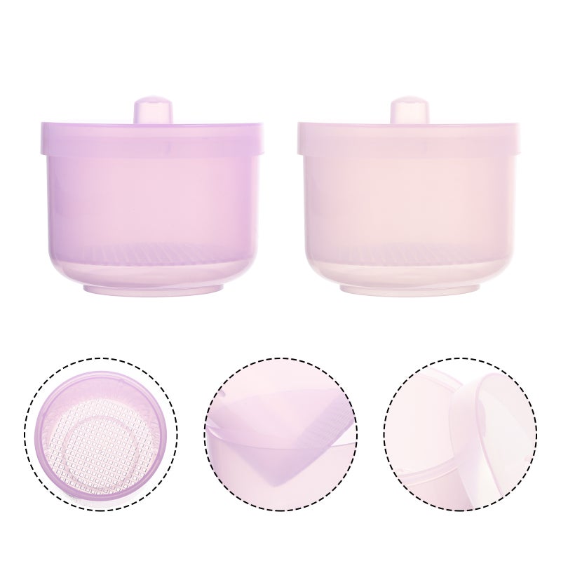 2Pcs Nail Tools Tray Nail Clipper Box cleaning Case - Image 2