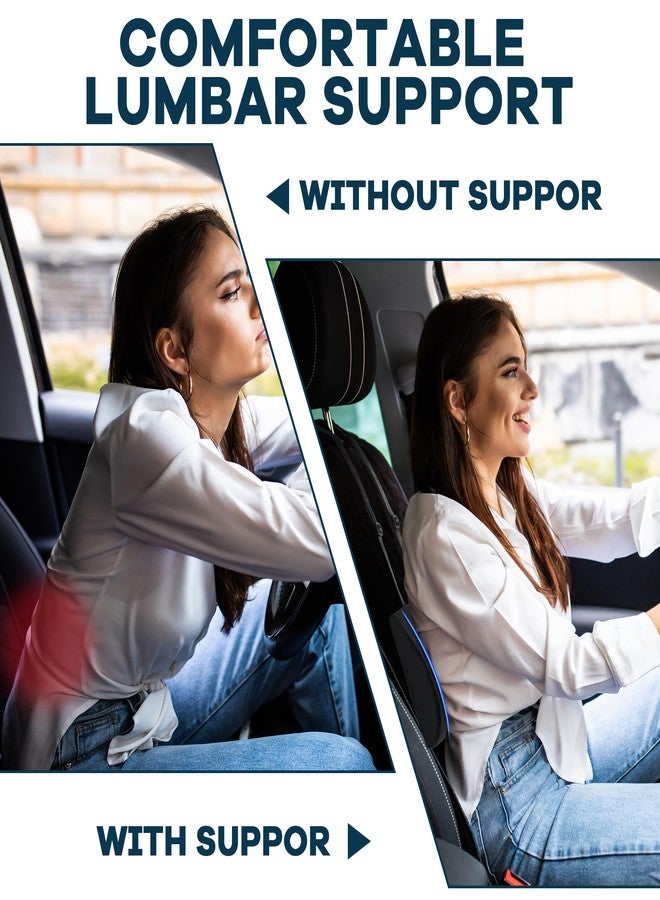 ROYALAY Lumbar Support Pillow for Car Seat Driver, Car Seat Cushions with Adjustable Straps for Driving Back Pain, Ergonomic Back Cushion with Removable Cover for Car, Computer, Gaming Chair, Recliner - Image 4