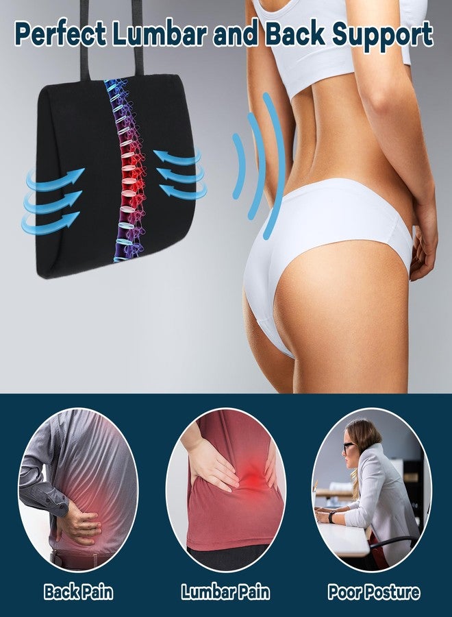 ROYALAY Lumbar Support Pillow for Car Seat Driver, Car Seat Cushions with Adjustable Straps for Driving Back Pain, Ergonomic Back Cushion with Removable Cover for Car, Computer, Gaming Chair, Recliner - Image 5