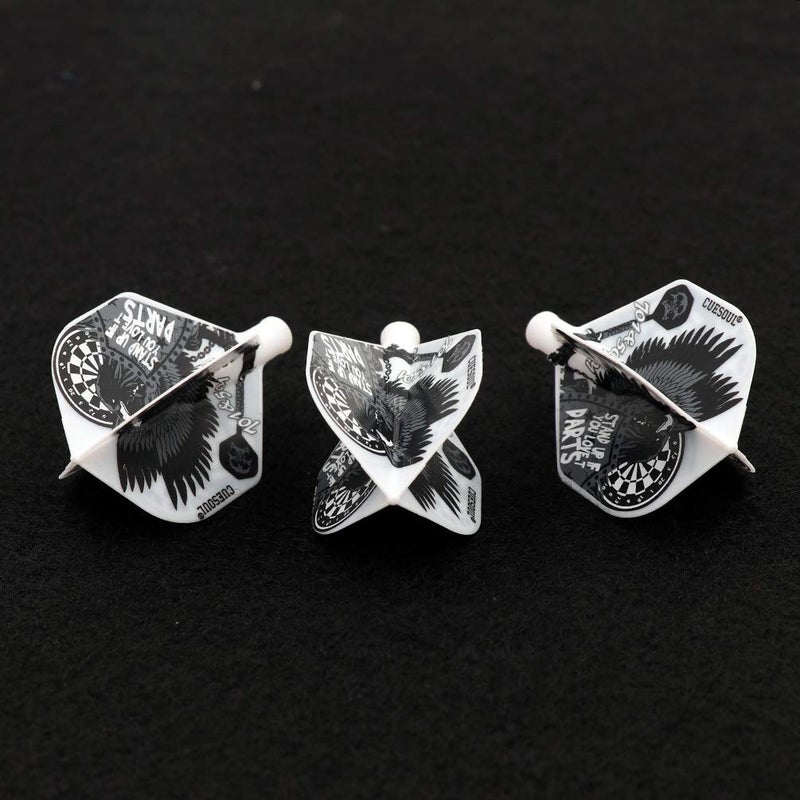 CUESOUL TERO AK4 White Dart Flights Standard Shape for Steel Tip Darts and Soft Tip Darts - Image 3