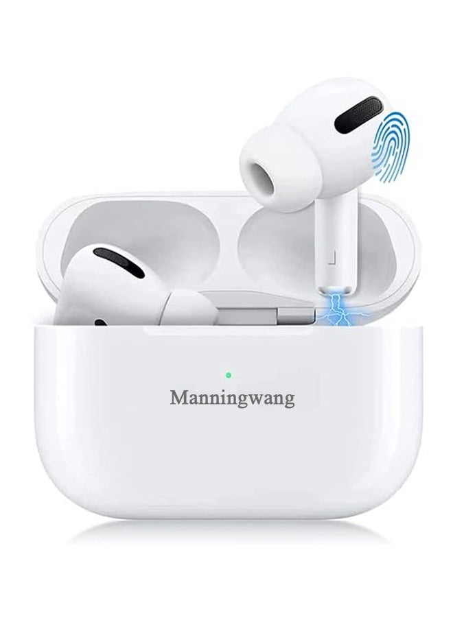 Manningwang - Manningwang Wireless Earbuds,Headphones 24Hrs Playtime with Charging Case, IPX5 Waterproof Stereo in-Ear Earphones with Microphone - Image 1